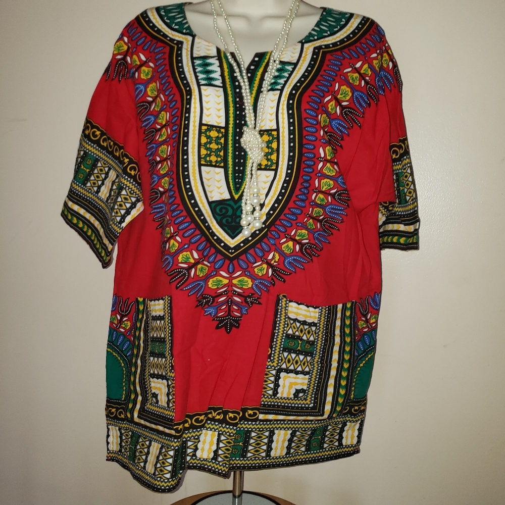 Women African Print Dashiki T- Shirt
